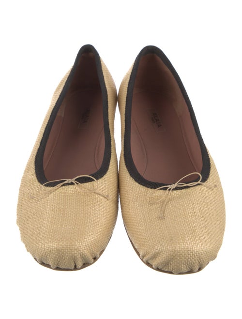 Alaïa Straw Ballet Flats