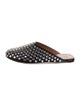 Alaïa Leather Crystal Embellishments Mules