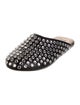 Alaïa Leather Crystal Embellishments Mules
