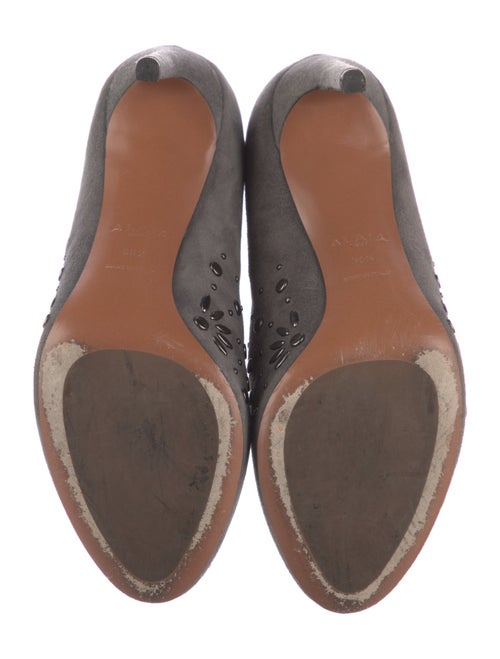 Alaïa Suede Patterned Pumps