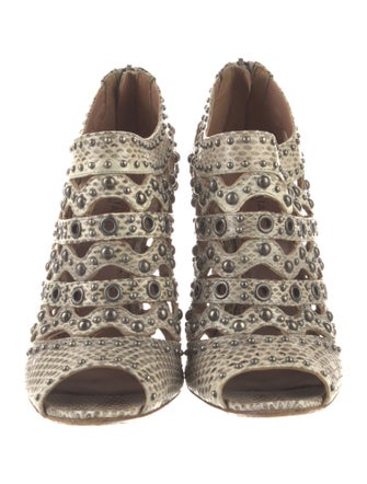 Alaïa Snakeskin Animal Print Pumps
