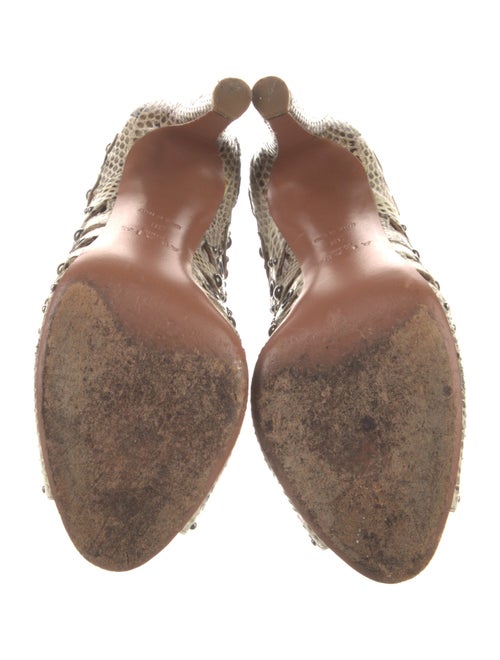 Alaïa Snakeskin Animal Print Pumps