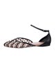 Alaïa Leather Patterned D'Orsay Flats