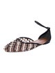 Alaïa Leather Patterned D'Orsay Flats