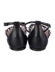 Alaïa Leather Patterned D'Orsay Flats