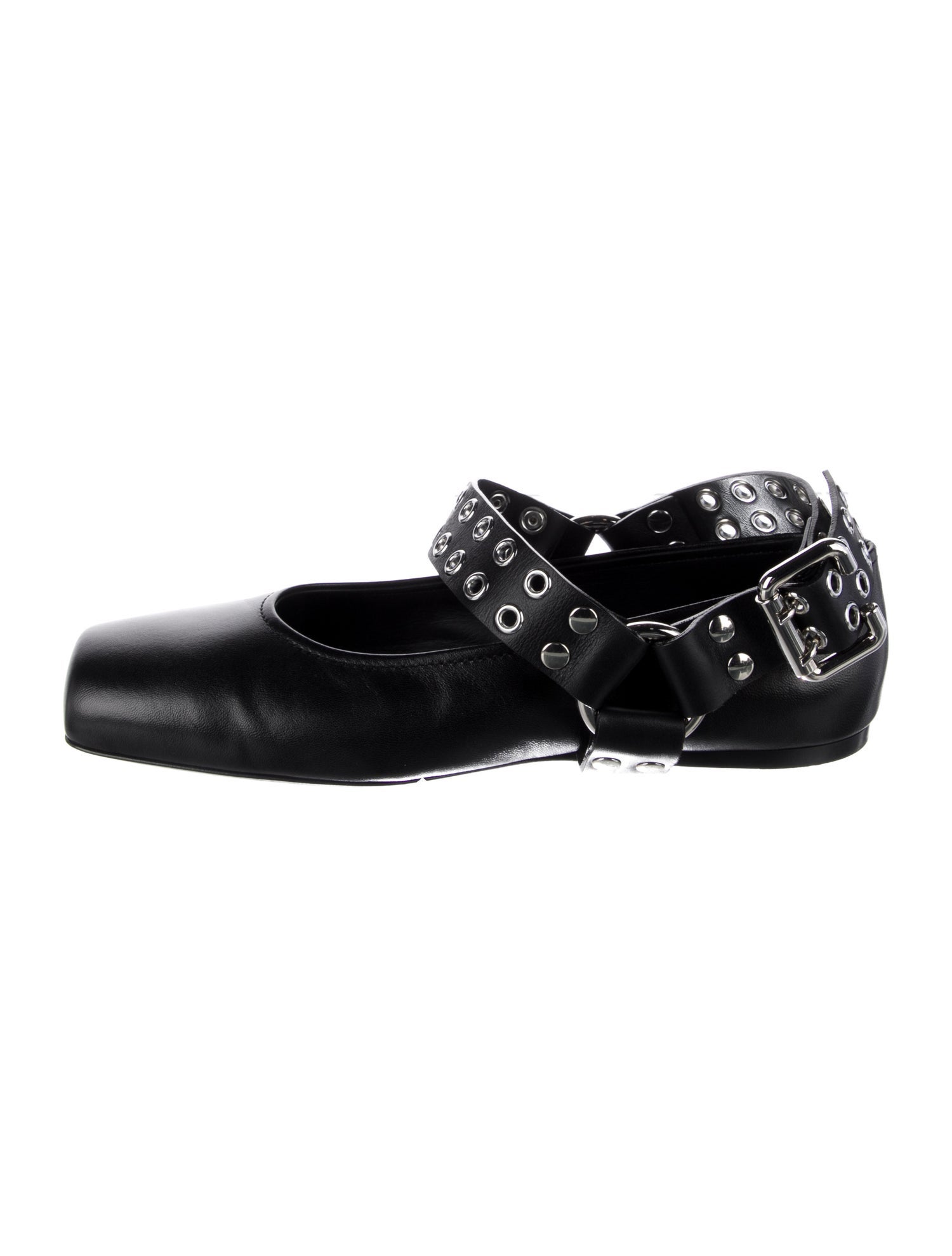 Alaïa Leather Mary Jane Flats
