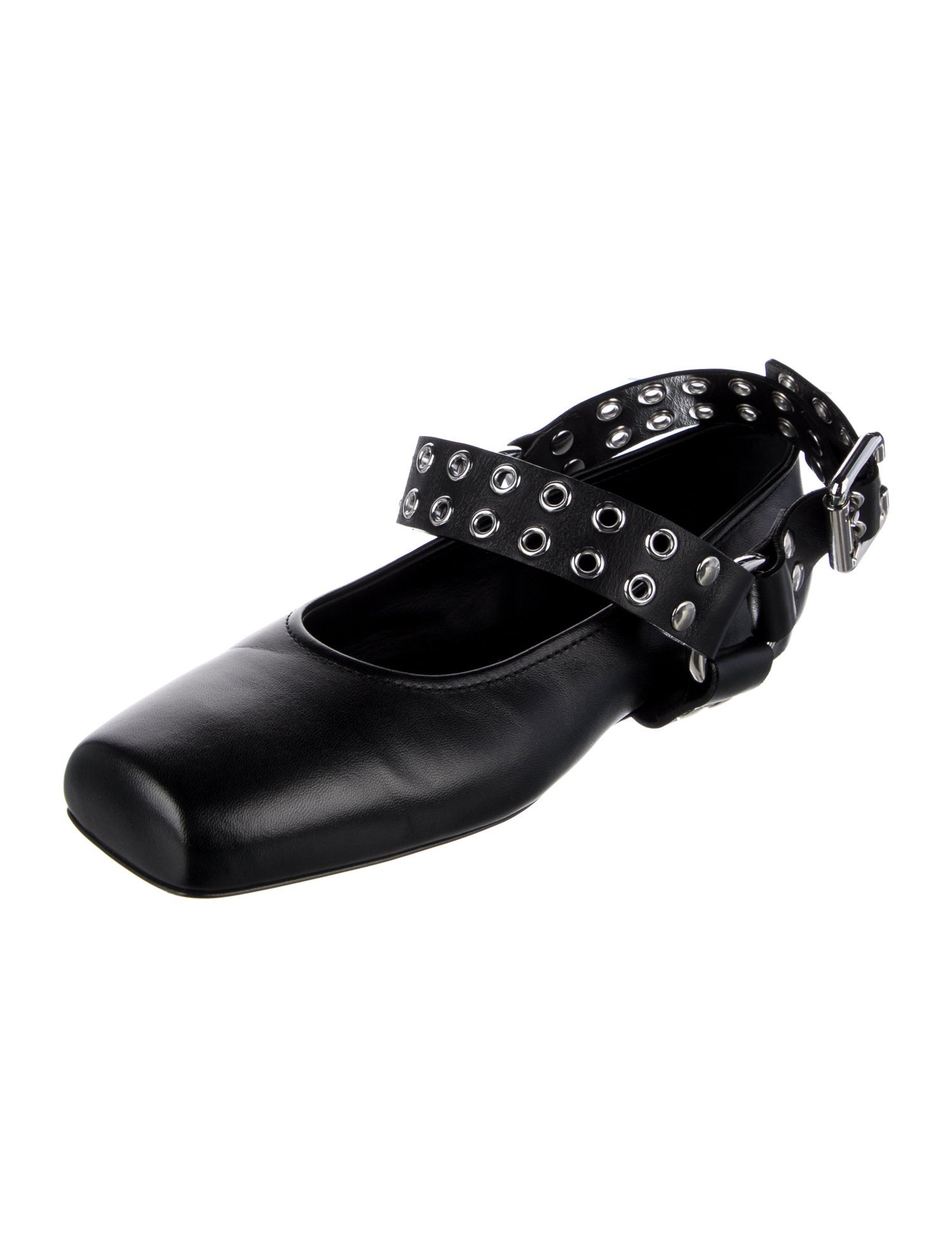 Alaïa Leather Mary Jane Flats