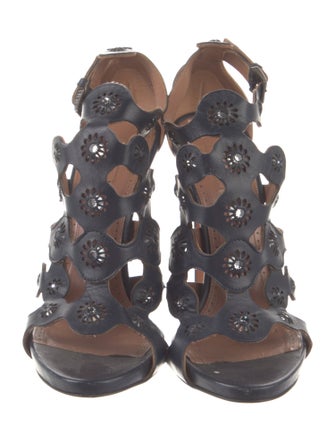 Alaïa Leather T-Strap Pumps