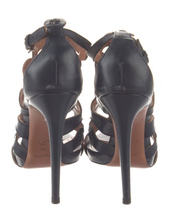 Alaïa Leather T-Strap Pumps