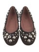 Alaïa Ponyhair Polka Dot Print Flats