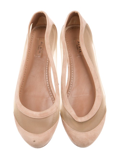 Alaïa Mesh Mesh Accents Ballet Flats