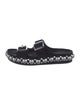 Alaïa Suede Studded Accents Slides
