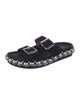 Alaïa Suede Studded Accents Slides