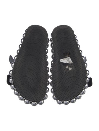 Alaïa Suede Studded Accents Slides