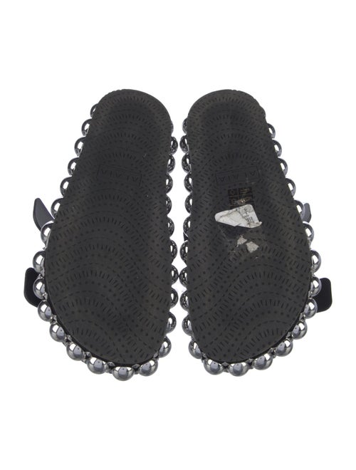 Alaïa Suede Studded Accents Slides