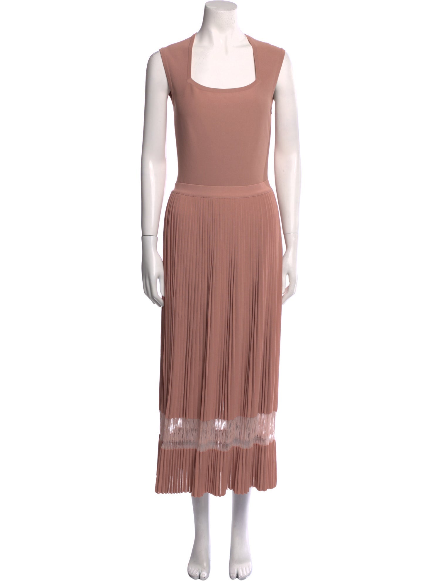 Alaïa Square Neckline Long Dress