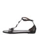 Alaïa Patent Leather T-Strap Sandals