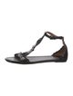Alaïa Patent Leather T-Strap Sandals