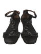 Alaïa Patent Leather T-Strap Sandals