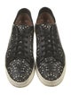 Alaïa Leather Lasercut Accents Sneakers