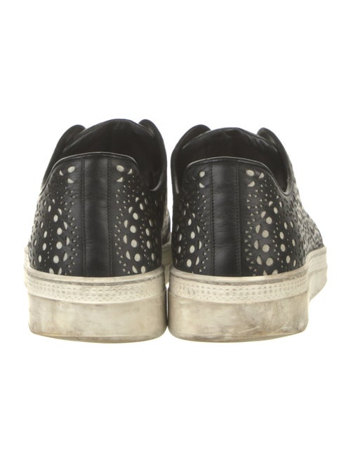 Alaïa Leather Lasercut Accents Sneakers