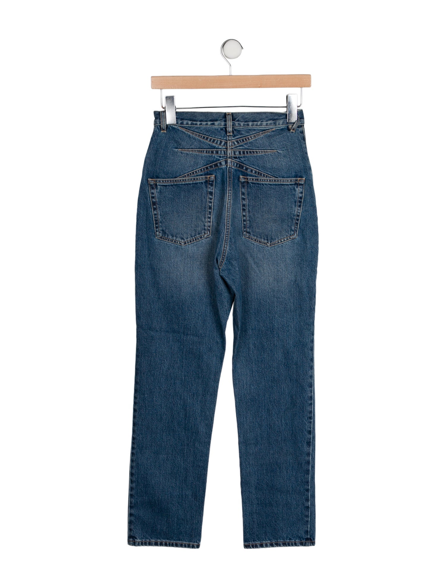 Alaïa High-Rise Straight Leg Jeans