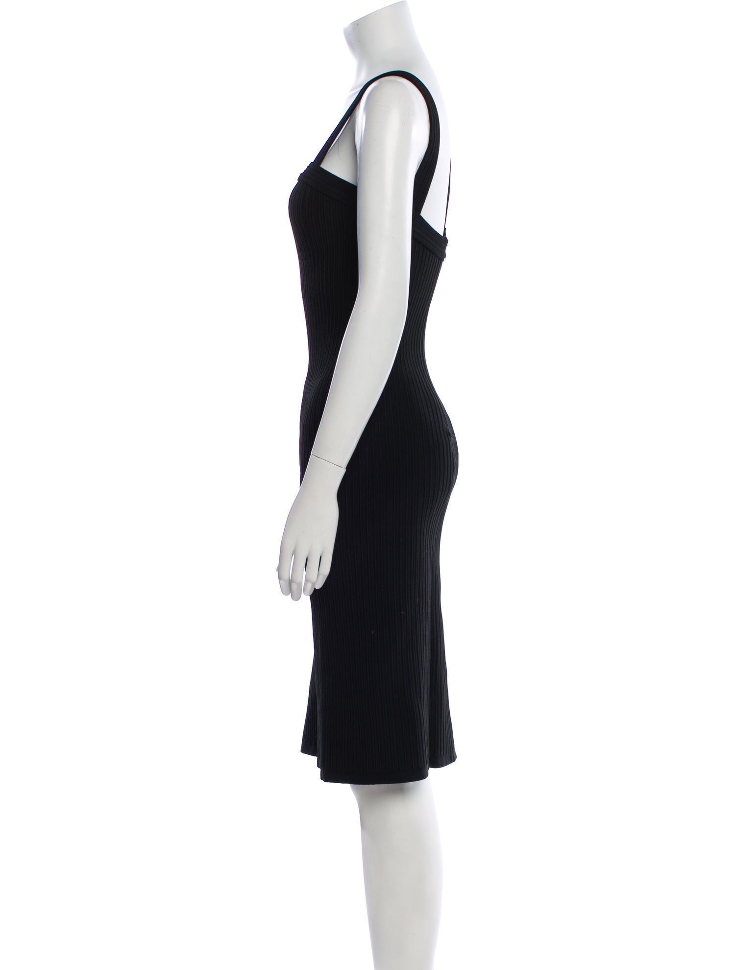 Alaïa Square Neckline Knee-Length Dress