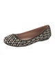 Alaïa Suede Printed Ballet Flats