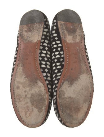 Alaïa Suede Printed Ballet Flats