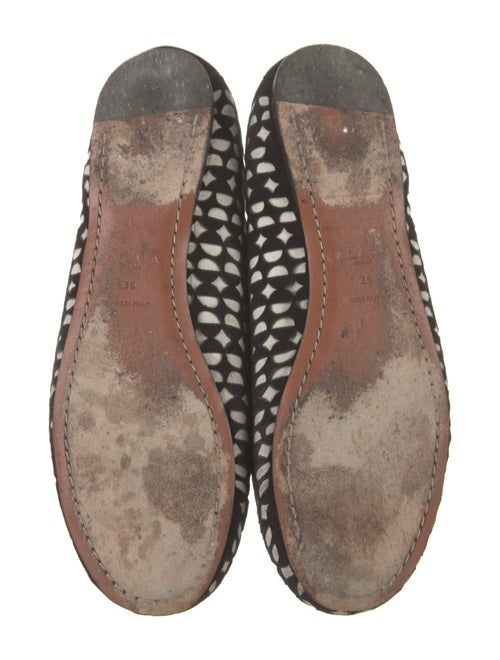 Alaïa Suede Printed Ballet Flats