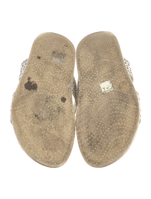 Alaïa Leather Printed Slides