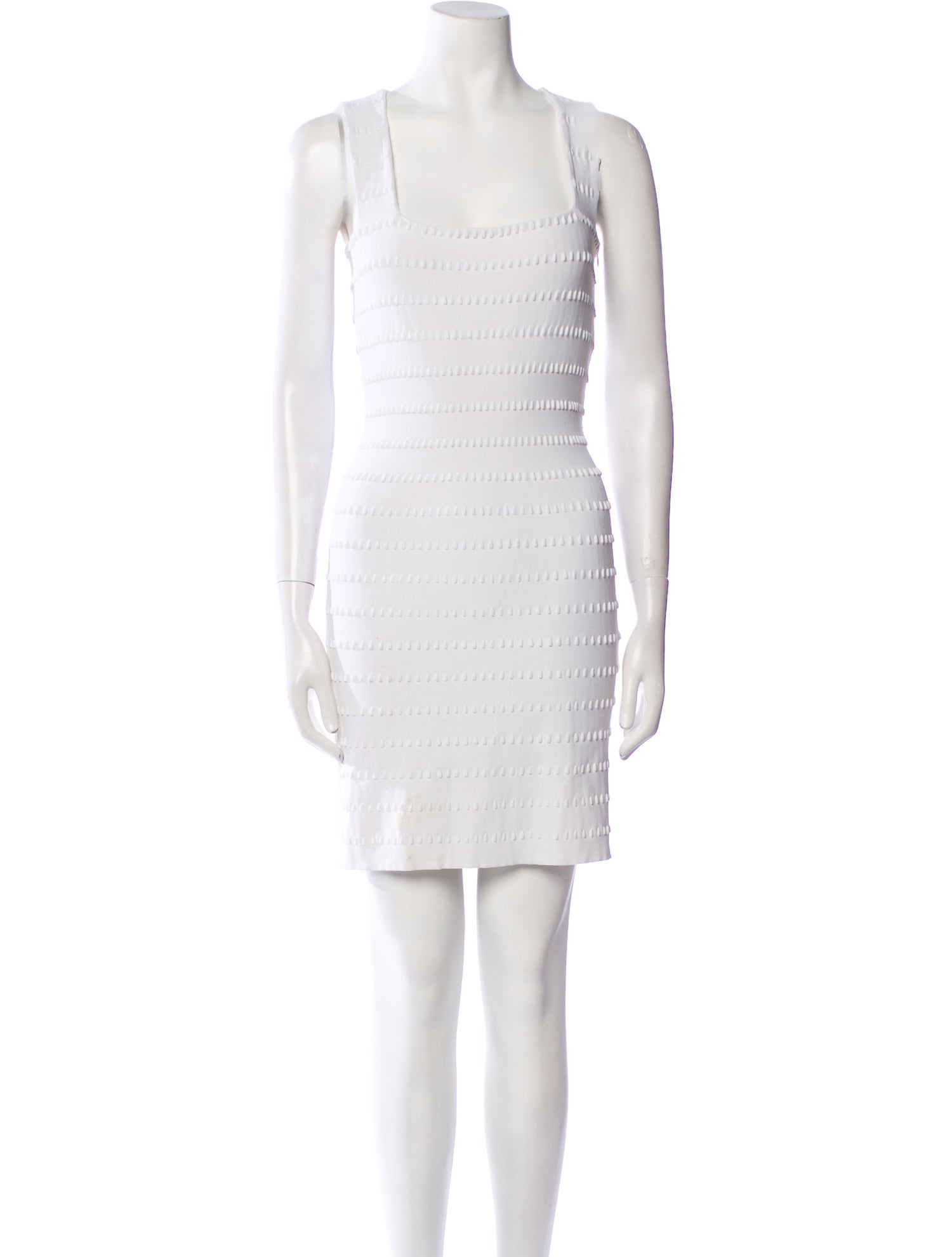 Alaïa Square Neckline Mini Dress