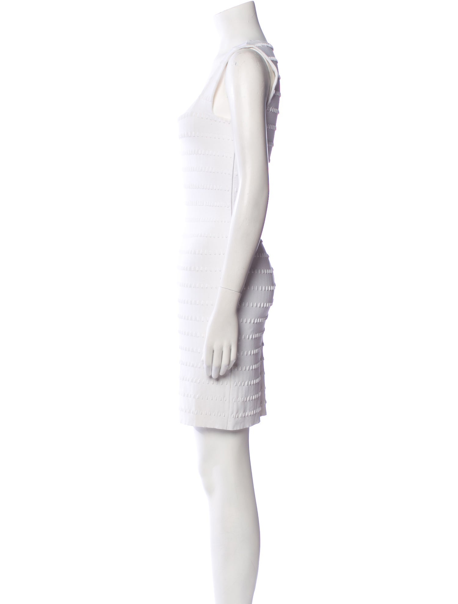 Alaïa Square Neckline Mini Dress