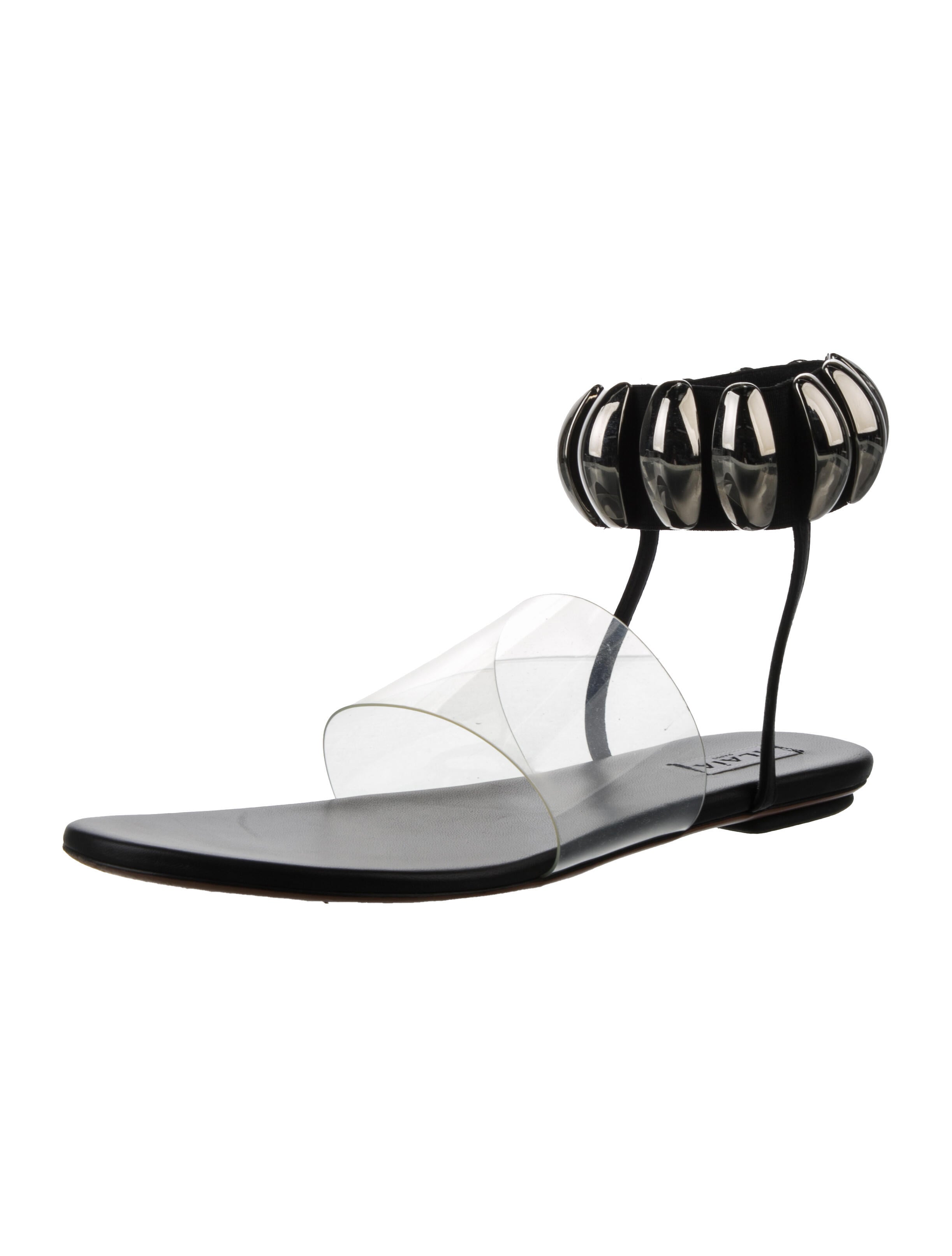 Alaïa PVC Colorblock Pattern Sandals