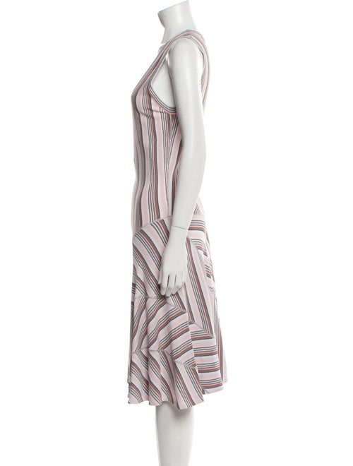 Alaïa Striped Midi Length Dress
