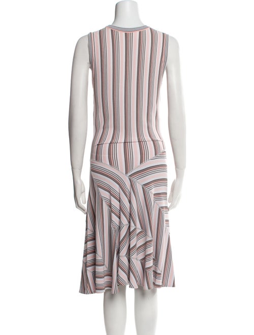 Alaïa Striped Midi Length Dress