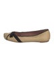 Alaïa Straw Colorblock Pattern Flats