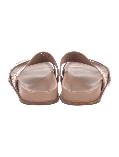 Alaïa Leather Lasercut Accents Slides