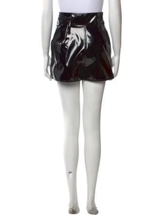 Alaïa Leather Mini Shorts