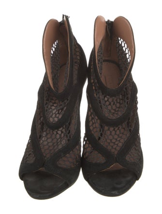 Alaïa Suede Mesh Accents Pumps