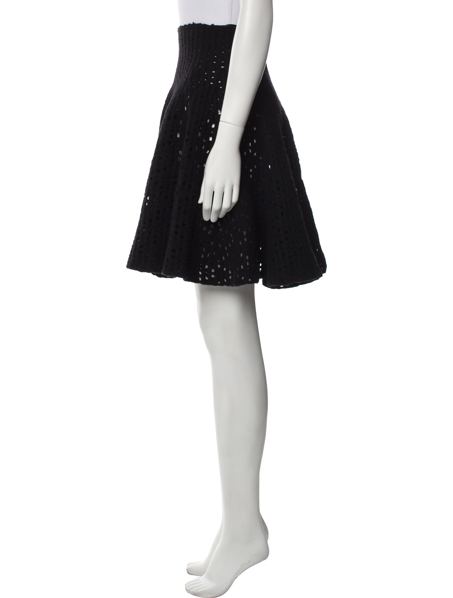 Alaïa Wool Knee-Length Skirt