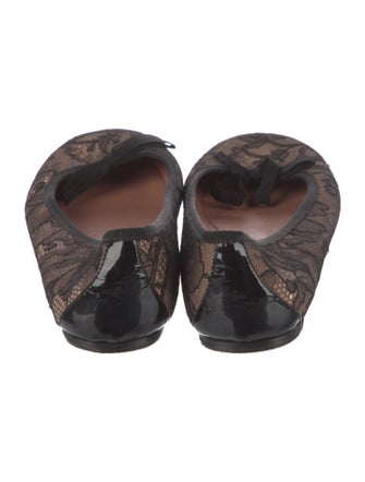 Alaïa Lace Printed Ballet Flats