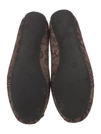 Alaïa Lace Printed Ballet Flats