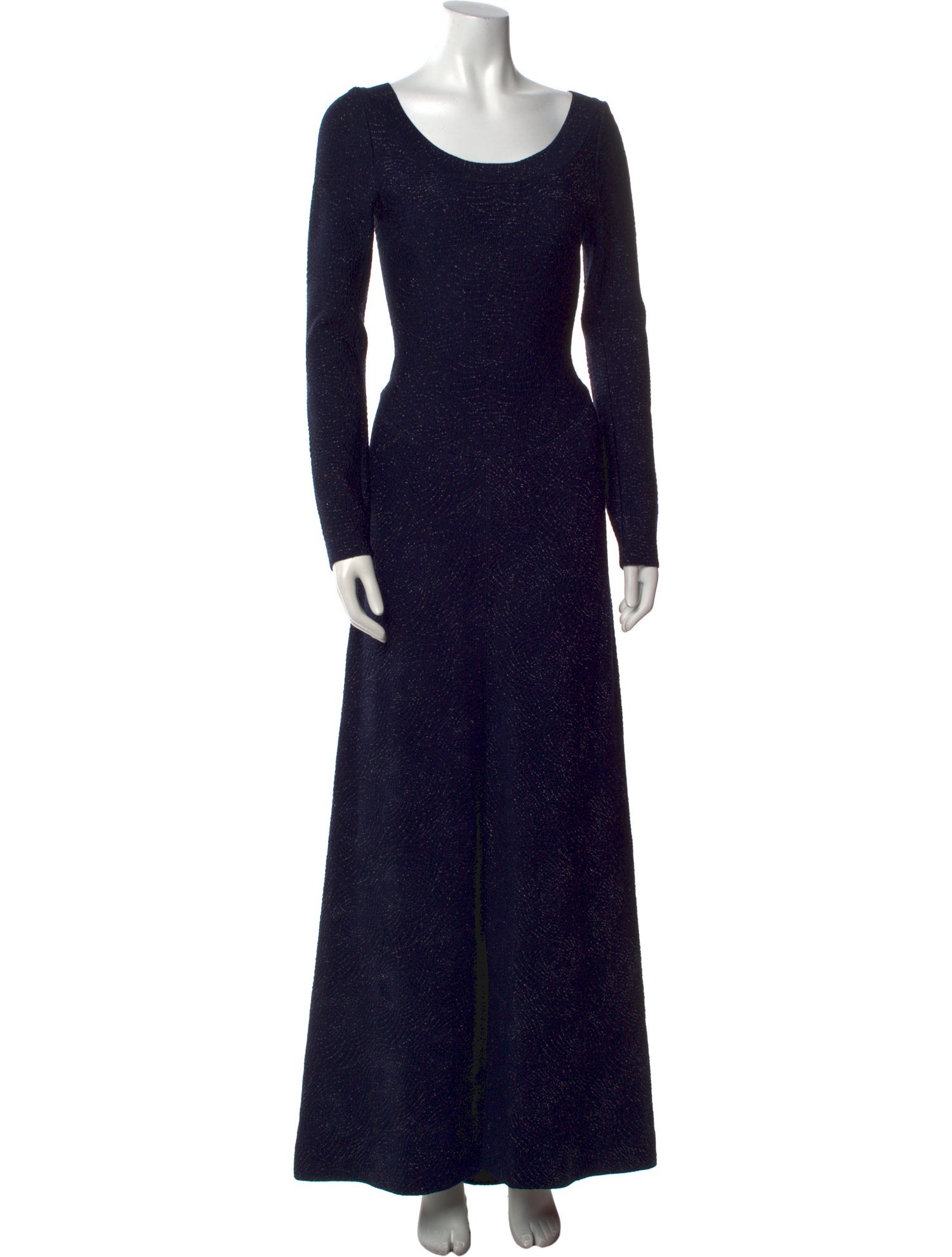 Alaïa Scoop Neck Long Dress