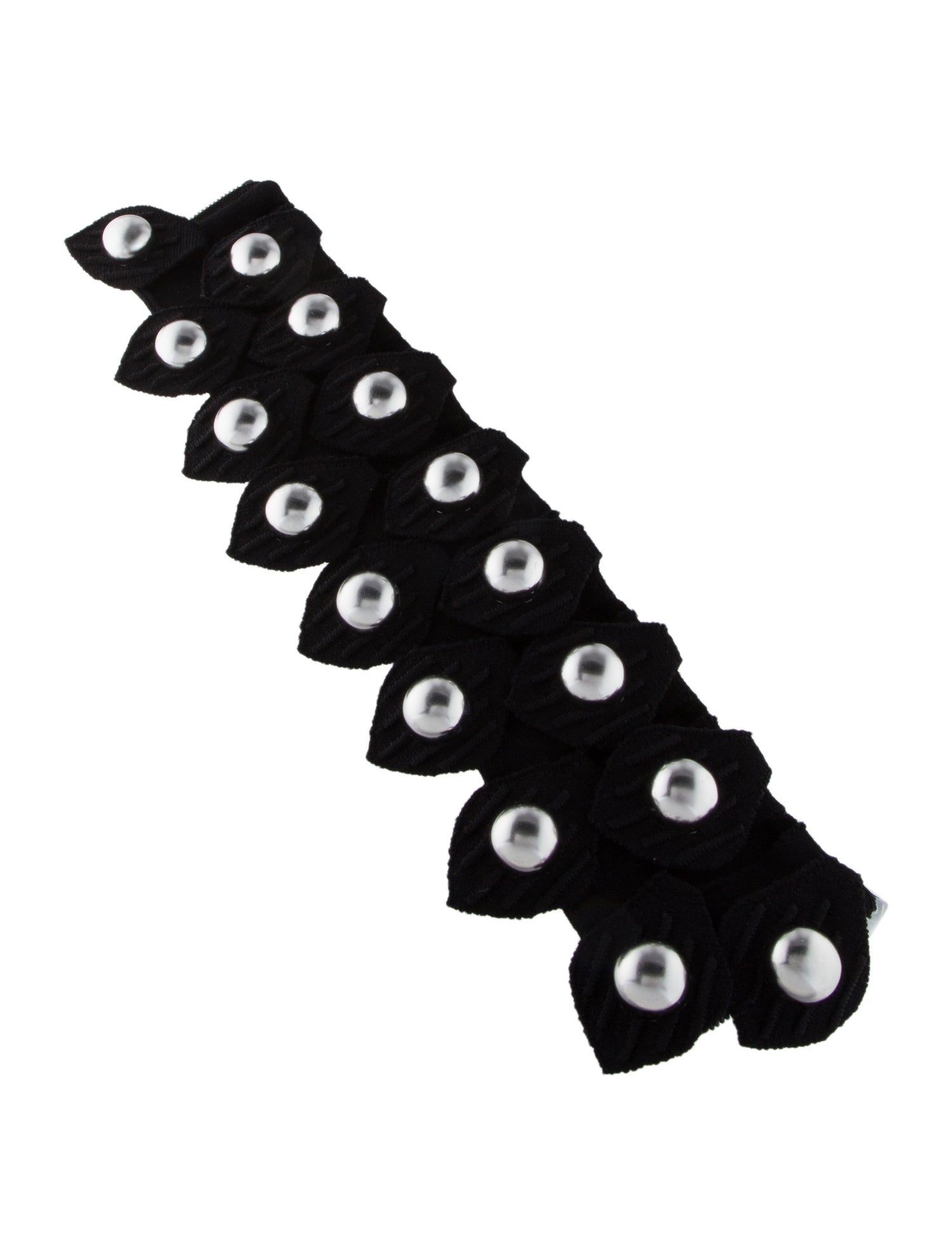 Alaïa Fabric Studded stretch-knit collar Necklace