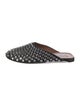 Alaïa Leather Crystal Embellishments Mules