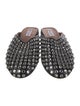 Alaïa Leather Crystal Embellishments Mules
