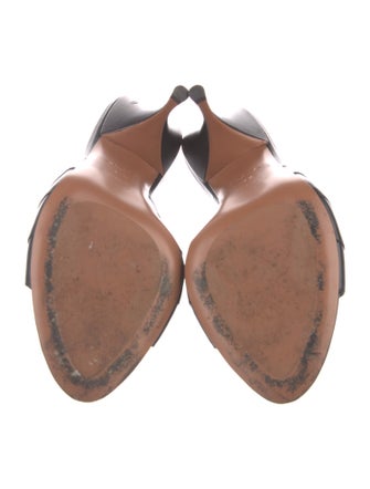 Alaïa Leather Printed Slides