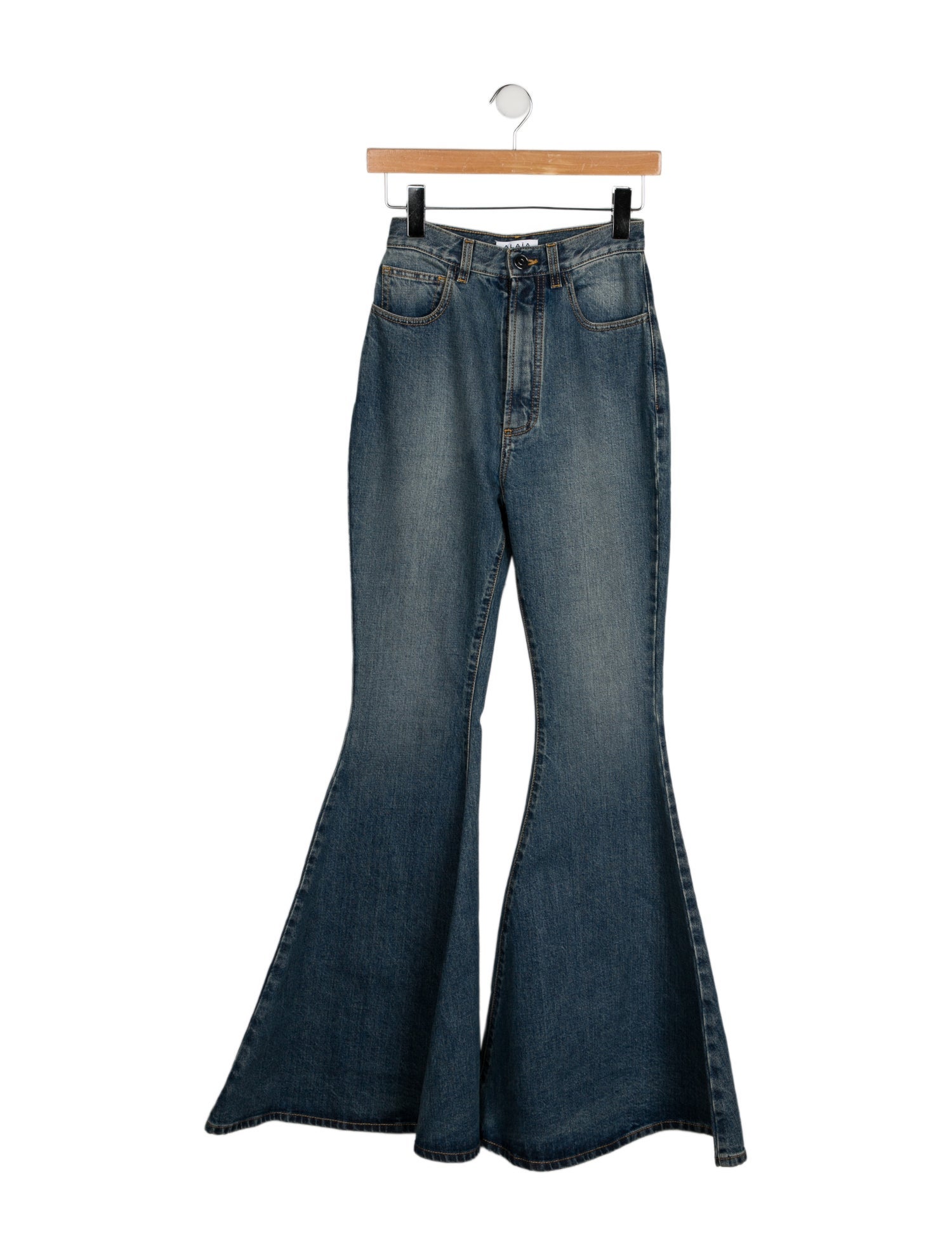 Alaïa High-Rise Wide Leg Jeans