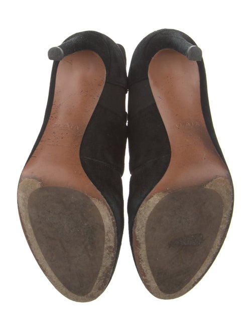 Alaïa Suede Lace-Up Boots